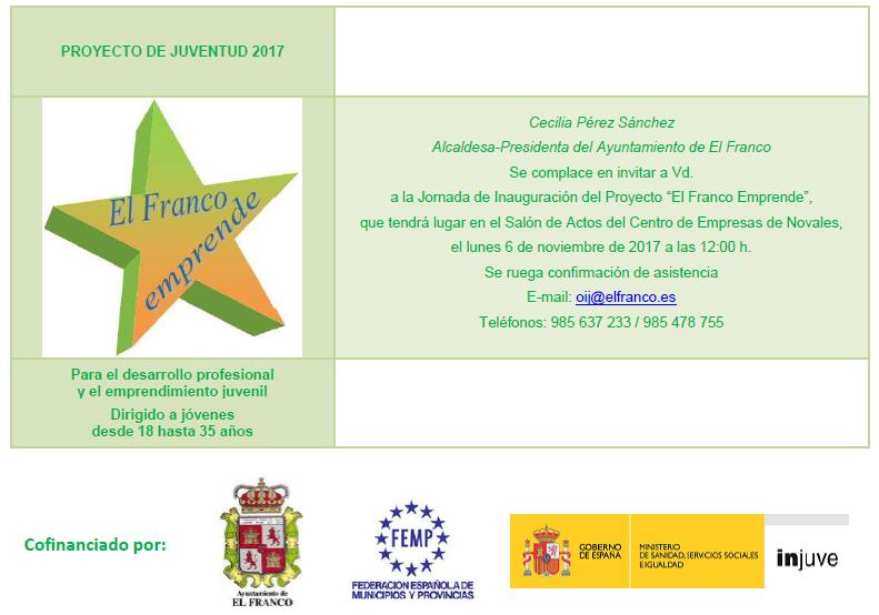 INVITACION_JORNADA INAUGURACION_EL FRANCO EMPRENDE 06-11-2017