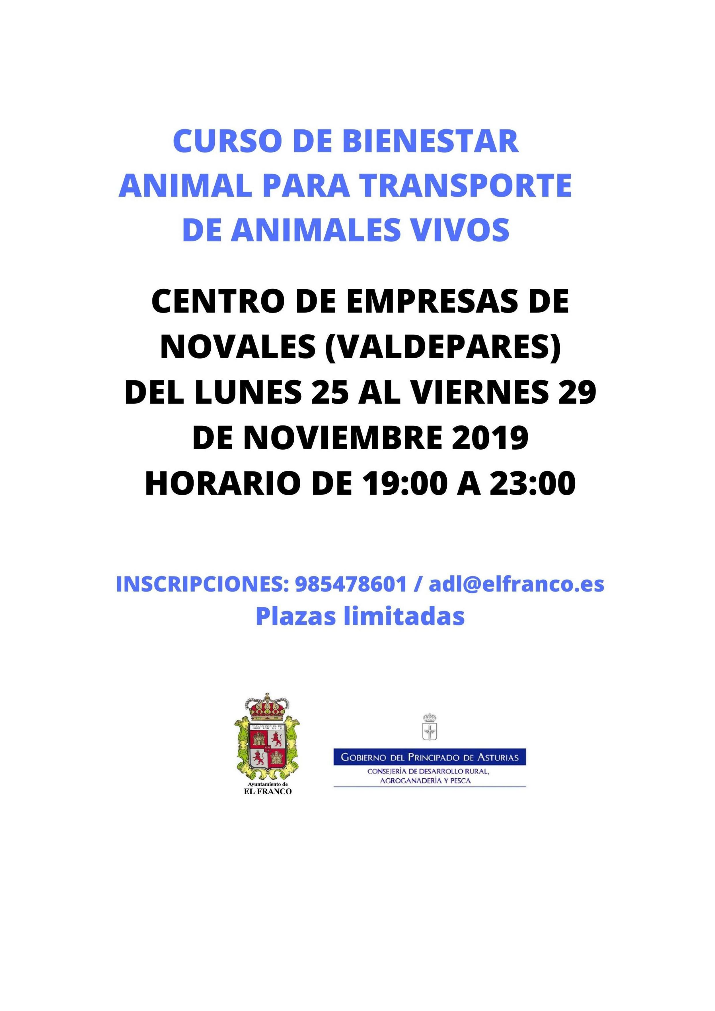 CURSO DE BIENESTAR ANIMAL PARA TRANSPORTE DE ANIMALES VIVOS